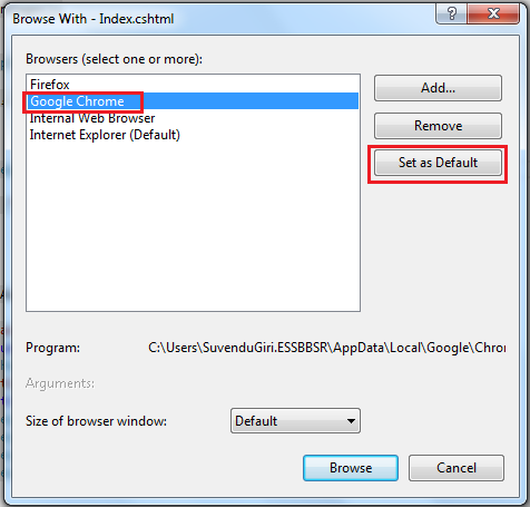 Browse Web App With Multiple Browsers
