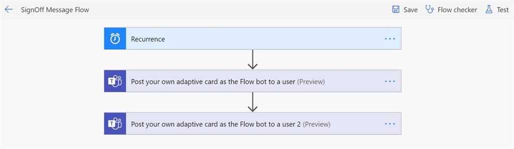 Flow To Send Shift Timings End Message Notification To MS Teams Users