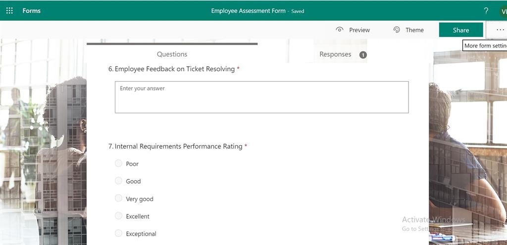 Smart Way To Develop A One-One Assessment MS Form