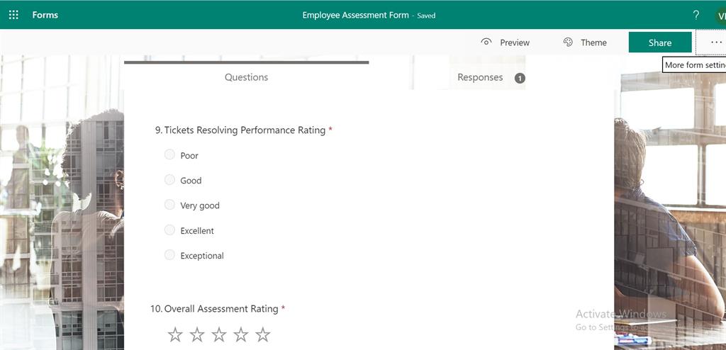 Smart Way To Develop A One-One Assessment MS Form