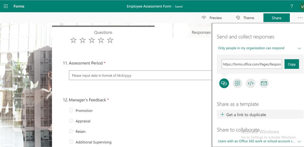 Smart Way To Develop A One-One Assessment MS Form