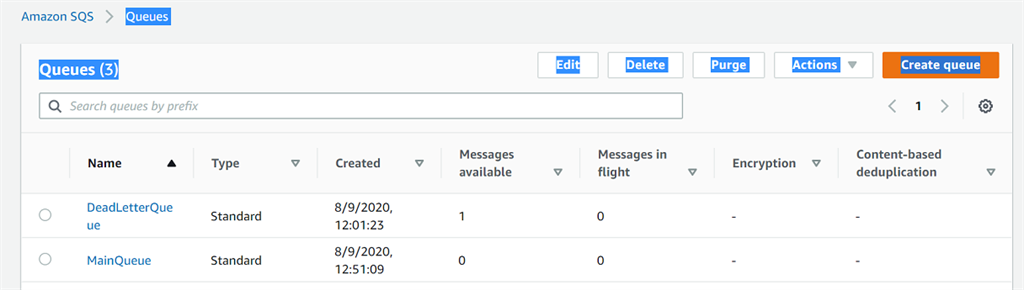 Configure Dead letter Queue in Amazon SQS