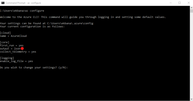 Azure CLI 2.0 Output Format