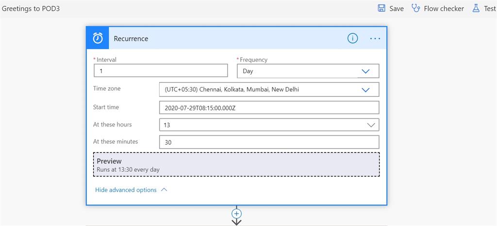 Scheduled Power Automate Flow To Send Shift Timings To All The Team