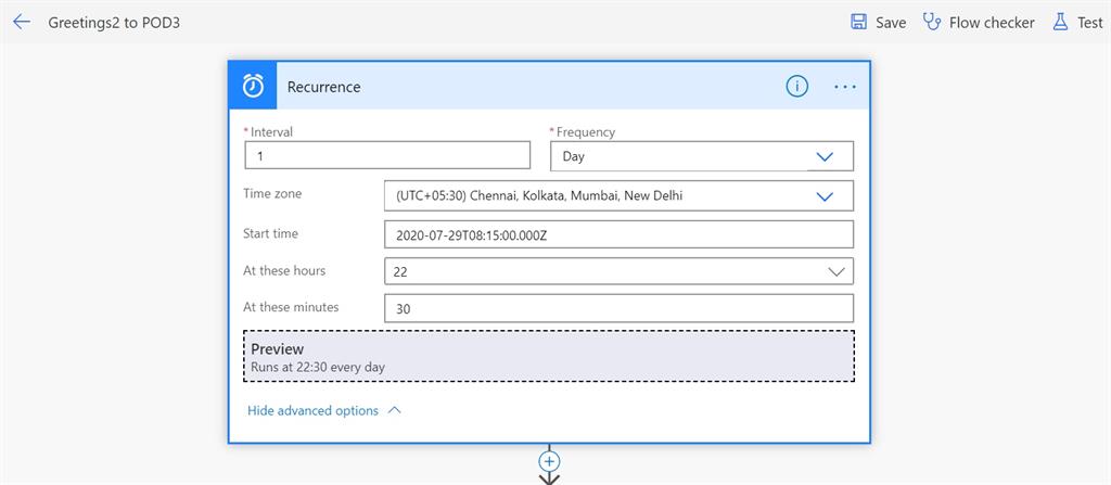 Scheduled Power Automate Flow To Send Shift Timings To All The Team