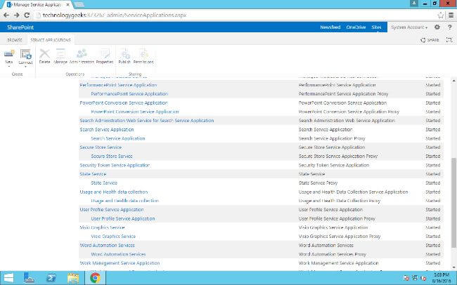 search service application