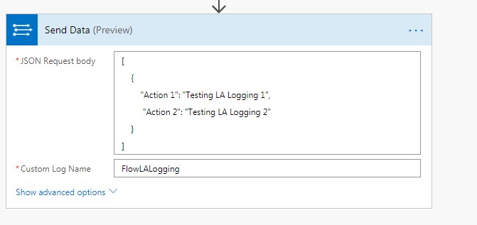 Logging To Azure Log Analytics WorkSpace From MS Flow