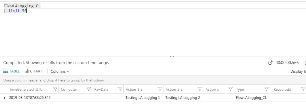 Logging To Azure Log Analytics WorkSpace From MS Flow