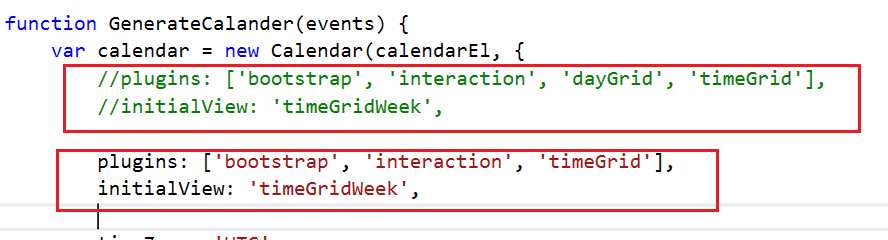 Full Calender integration in mvc