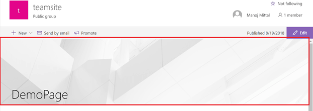 Remove Header Image Banner From Sharepoint Modern Pages