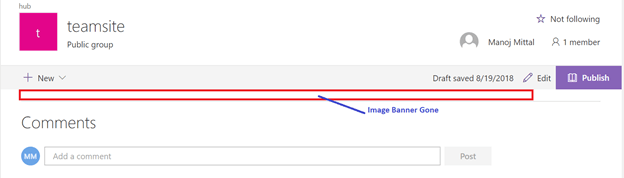 Remove Header Image Banner From SharePoint Modern Pages