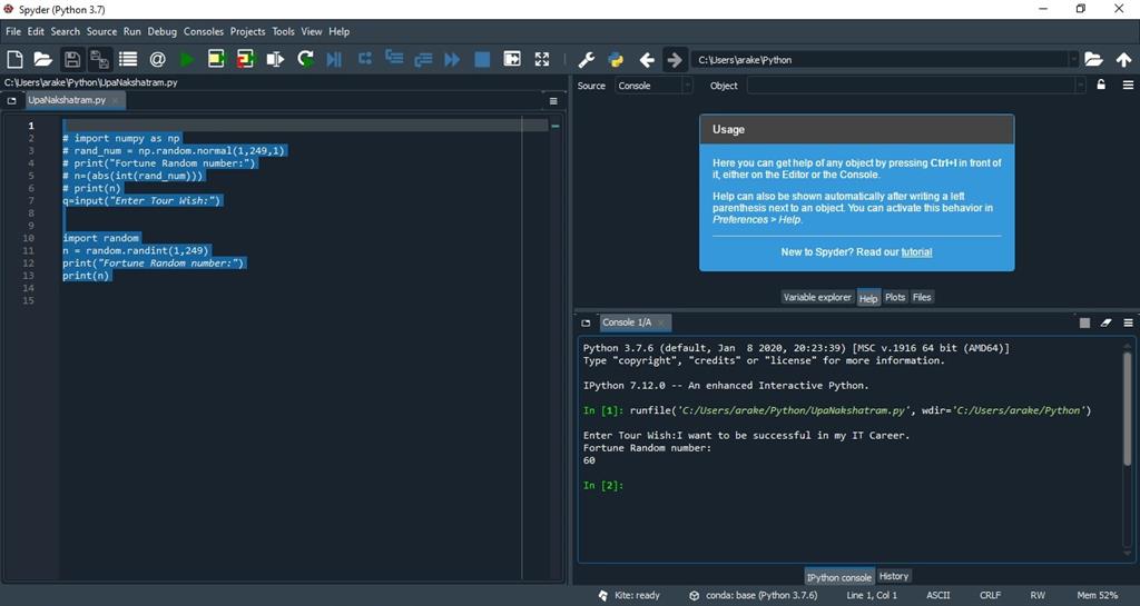 My First Python Program To Predict The Future