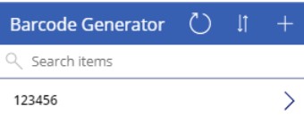 Barcode with Powerapps