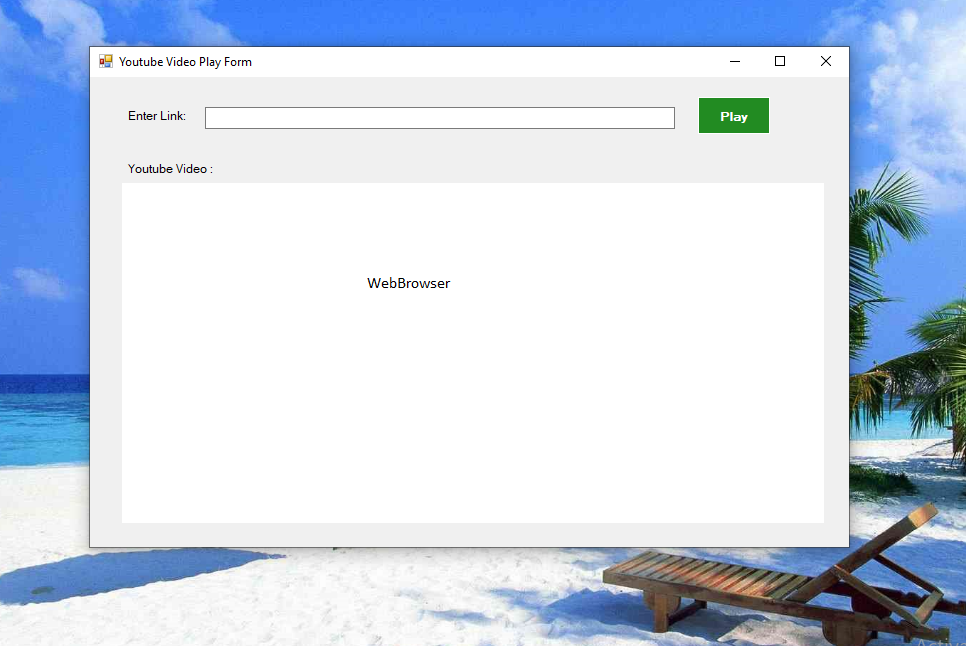 Play Youtube Videos In Desktop Application Using C#