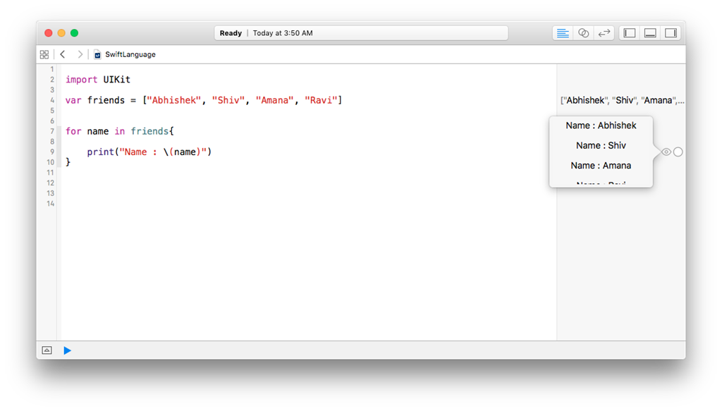 Loops In Swift Programming Language