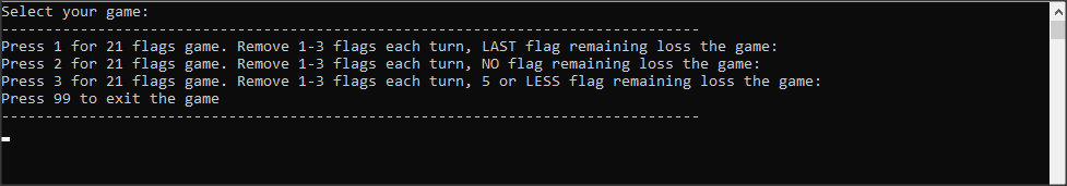 21 Flags Game Theory Puzzle with C# Delegate