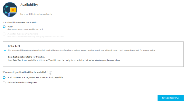 top menu select Distribution