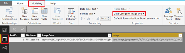 data category to Image URL
