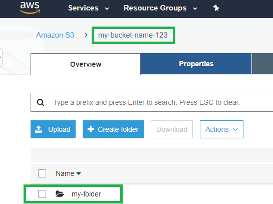 Working With Files And Folders In S3, Using AWS SDK For .NET