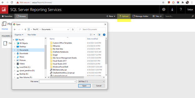 Deployment Of An RDL Report File In SQL Report Server - SSRS Report
