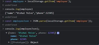 localStorage.getItem()