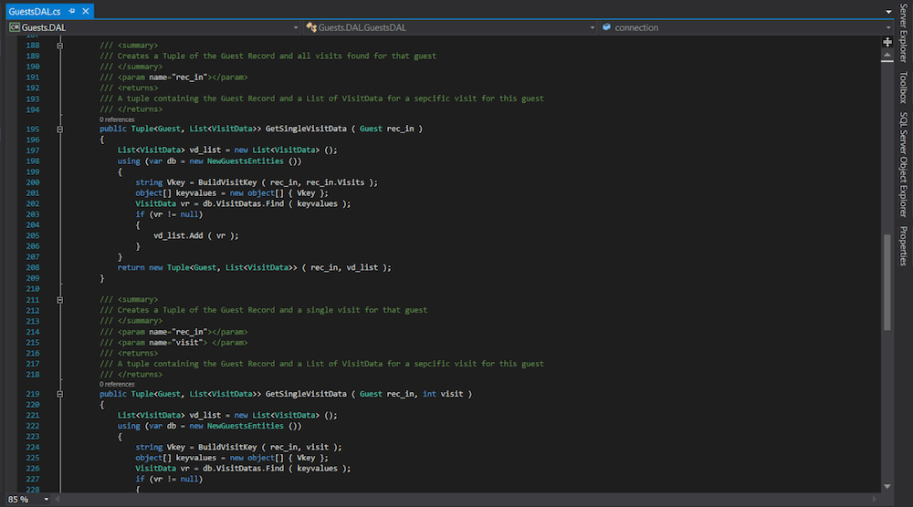 Using Tuples for Data Access