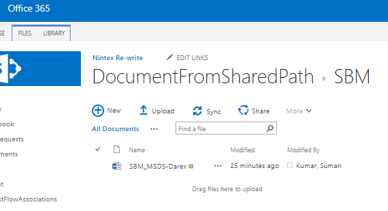 Local Shared Path To SharePoint Document Library