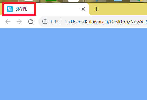 How to add an image in the title bar using HTML