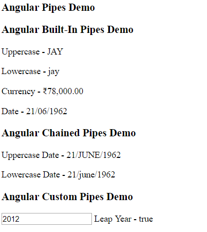 Custom Pipes in Angular