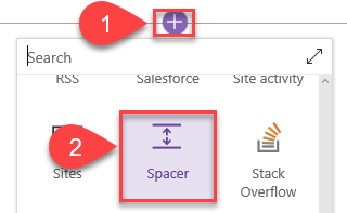 SharePoint Online Modern UI - Spacer Webpart