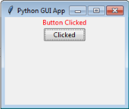 Using Button Function In Python GUI Application