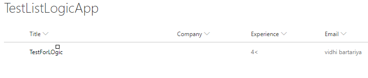 Azure Logic App for Sharepoint Online List