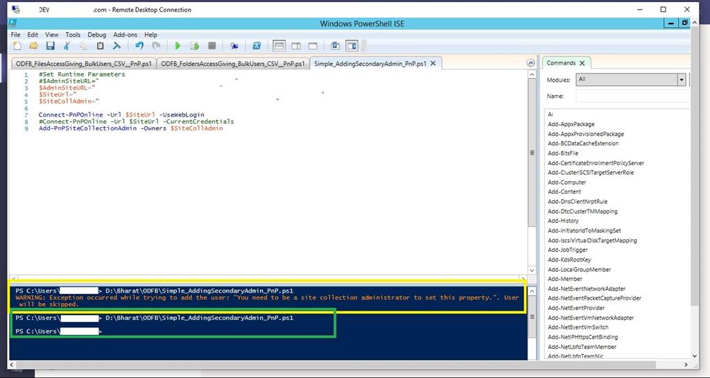 Smart Way To Add A Secondary Administrator To A Given ODFB Account