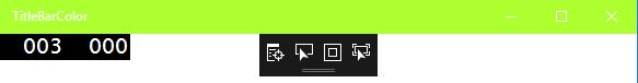 change title bar color app change title bar color app