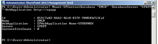 Move SharePoint Content Database From One Drive To Another Drive On Same Server