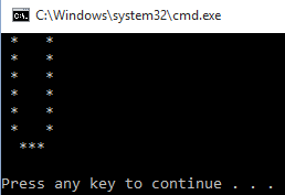 Alphabet Pattern 'U' in Python