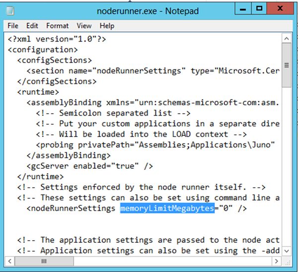 SharePoint 2013: Fix to Reduce Memory Utilization Due to NodeRunner.exe