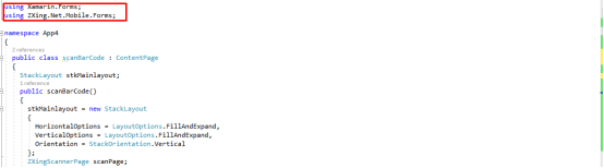 Using ZXing (Code 128 Scanner) in Xamarin Forms