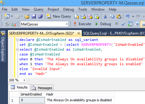 SQL Server - Check If Always On Availability Of Groups Is Enabled Or ...