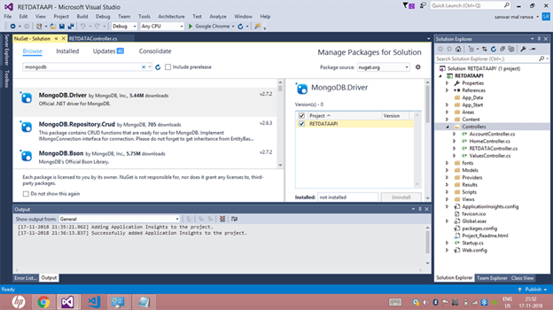 Retrieve Data From MongoDB Using Web API And Angular 6