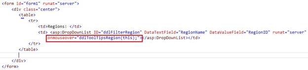 Show Tooltip For Dropdown Selected Text Using JavaScript
