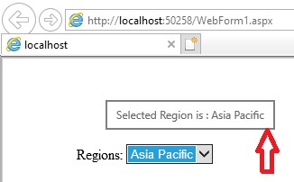 Show Tooltip For Dropdown Selected Text Using JavaScript