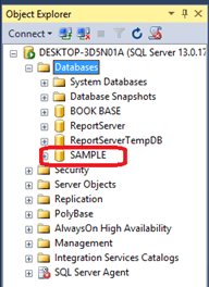 Creating Local Database Using Microsoft SQL Server