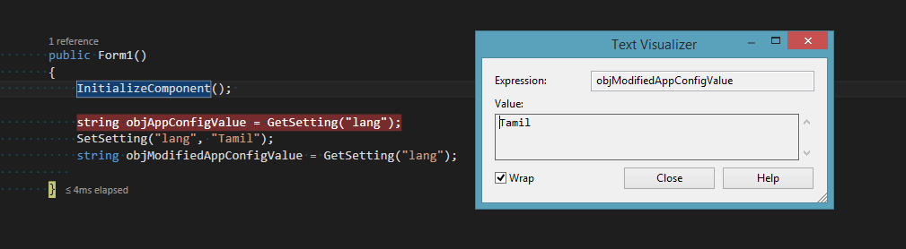 how to change value in app.config file in c#