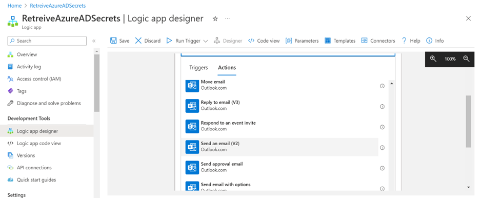 Azure Logic App as a Connector to send notification