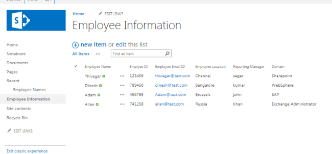 Create List Relationship By Using Unique Value