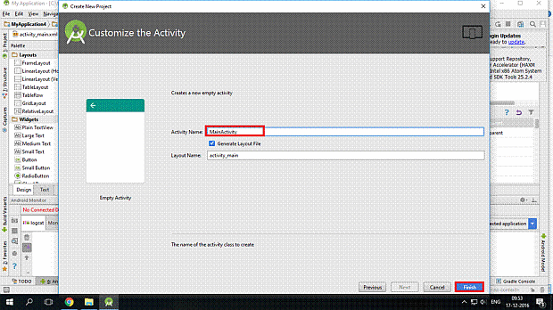 android studio app crashes when changing activity