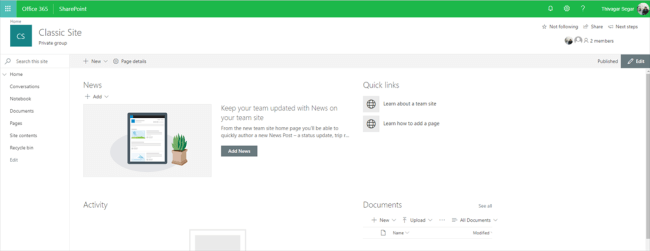 Convert Classic Site Collection To Modern Site Within OOTB Feature
