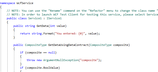 Create WCF Service In Visual Studio 2017