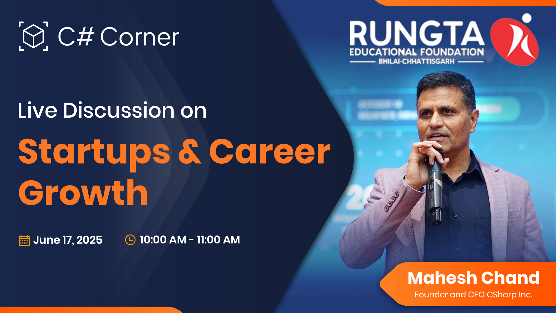 Live Discussion on Startups and Career Growth
